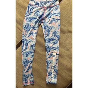 Champion Full Leggings Pants Athletic Wear Multi Blue Pink Athleisure Girls Sz 8